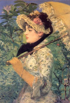  impresionismo Pintura Art%C3%ADstica - Estudio de primavera de Jeanne Demarsy Realismo Impresionismo Edouard Manet